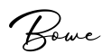 单词Bowe书写