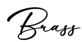 单词Brass书写