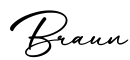 单词Braun书写