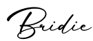 单词Bridie书写