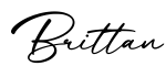 单词Brittan书写