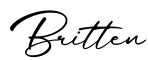 单词Britten书写
