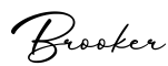 单词Brooker书写
