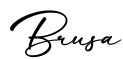 单词Brusa书写