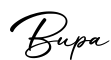 单词Bupa书写