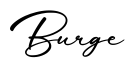 单词Burge书写
