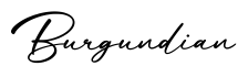 单词Burgundian书写