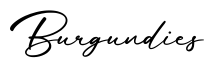 单词Burgundies书写
