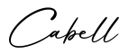 单词Cabell书写