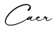 单词Caer书写