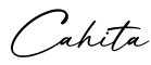 单词Cahita书写