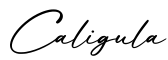 单词Caligula书写