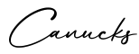 单词Canucks书写