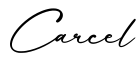单词Carcel书写