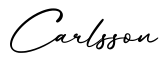 单词Carlsson书写