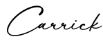 单词Carrick书写