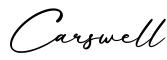 单词Carswell书写