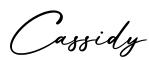 单词Cassidy书写