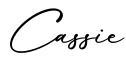 单词Cassie书写