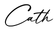 单词Cath书写