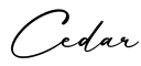 单词Cedar书写