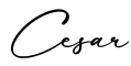 单词Cesar书写