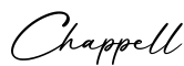 单词Chappell书写