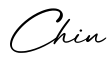 单词Chin书写