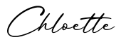 单词Chloette书写