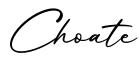 单词Choate书写