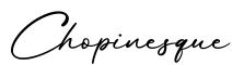 单词Chopinesque书写
