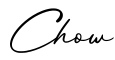 单词Chow书写
