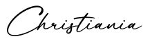 单词Christiania书写