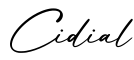 单词Cidial书写