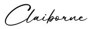 单词Claiborne书写
