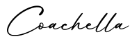 单词Coachella书写