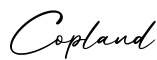 单词Copland书写