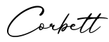 单词Corbett书写