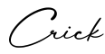 单词Crick书写
