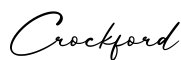 单词Crockford书写