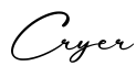 单词Cryer书写