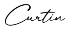 单词Curtin书写