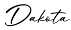 单词Dakota书写