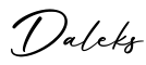 单词Daleks书写