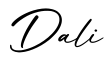 单词Dali书写