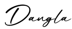 单词Dangla书写