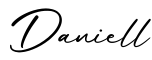 单词Daniell书写
