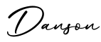 单词Danson书写