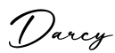 单词Darcy书写