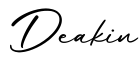 单词Deakin书写
